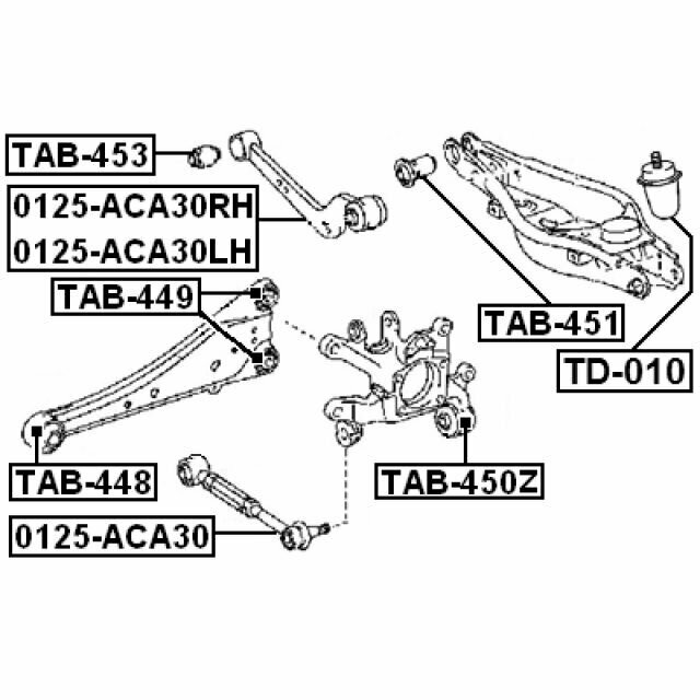 Рычаг подвески FEBEST 0125-ACA30RH для Toyota RAV4 - фотография № 7