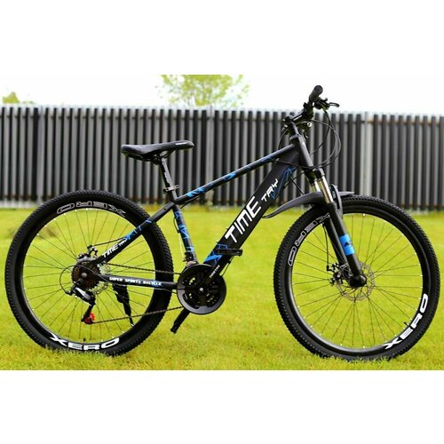 Велосипед RICHIESTO TT102 26' для активного отдыха. черный с синим велосипед richiesto tt102 26 для активного отдыха черный с синим