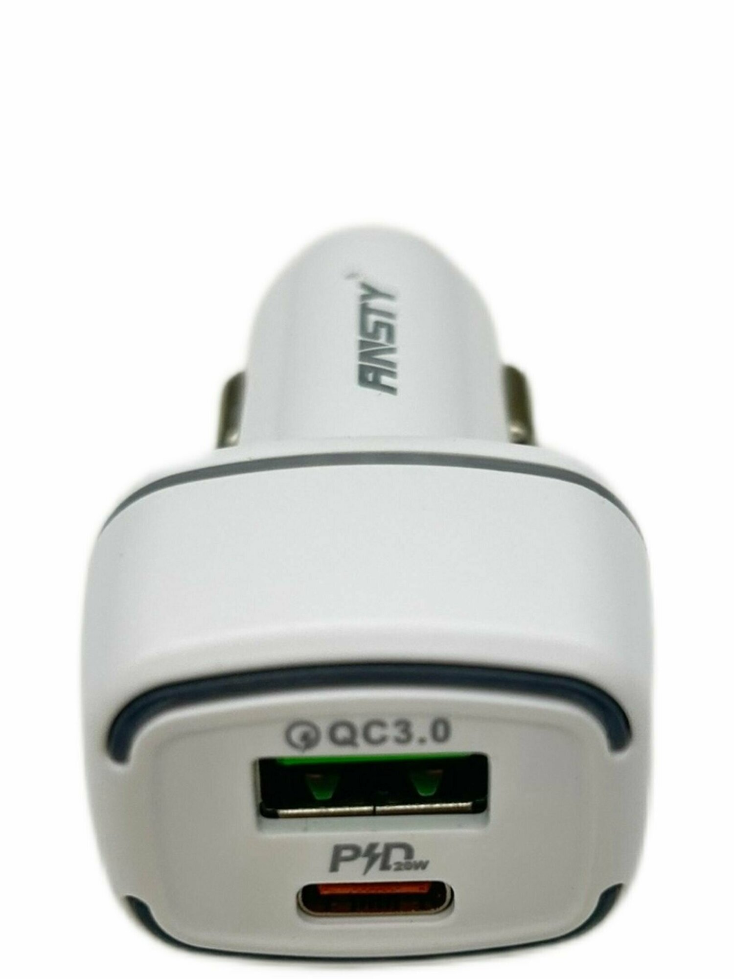 Автомобильное зарядное устройство с быстрой зарядкой TYPE-C ANSTY CAR-08 PD 20w SMART