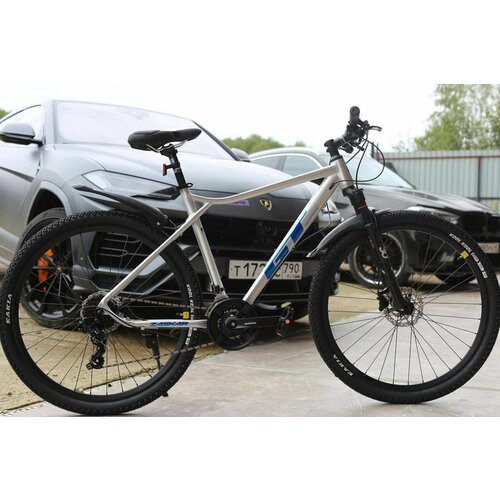 Велосипед Richiesto GT Racer 125 29 горный Алюминиевая рама Гидравлический тормоз Спортивный Взрослый Подростковый Унисекс серебристый 3135500₽