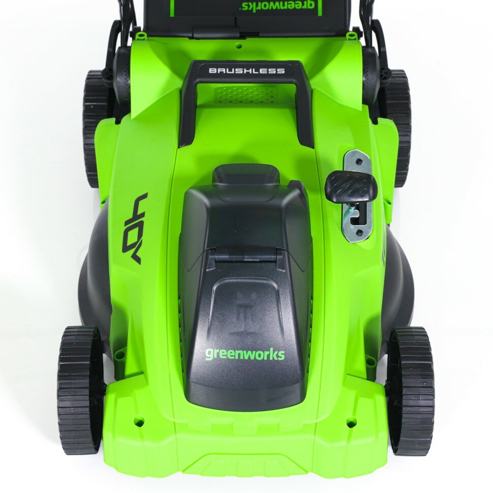 Аккумуляторная газонокосилка Greenworks GD40LM16X (без акк, без з/у) - фото №5