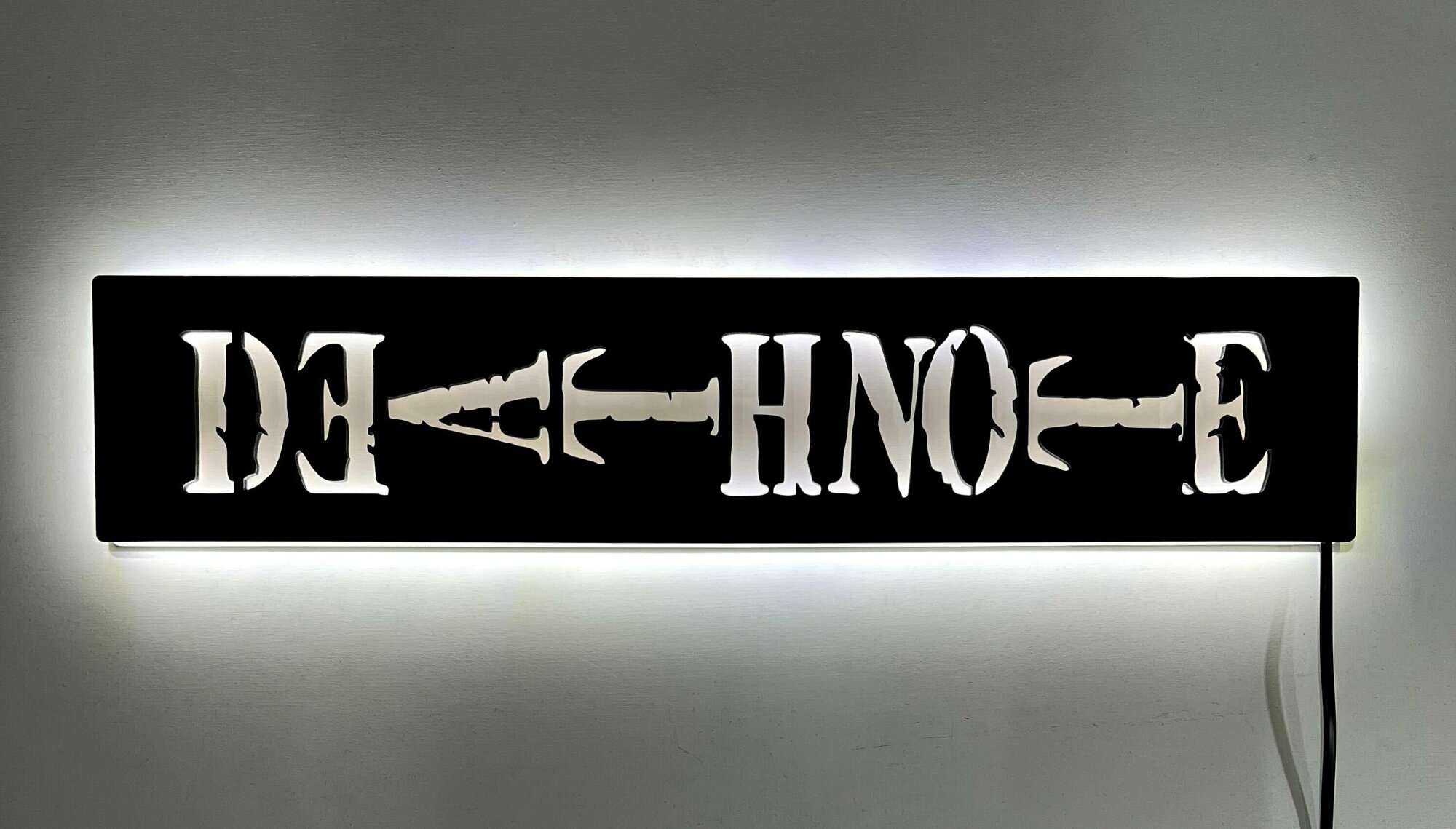 Настенный светильник Death Note, ночник аниме Тетрадь Смерти - фотография № 2