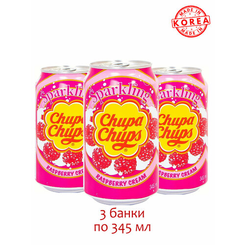 Chupa Chups Напиток газированный Чупс Чупс со вкусом Малины, 3 шт