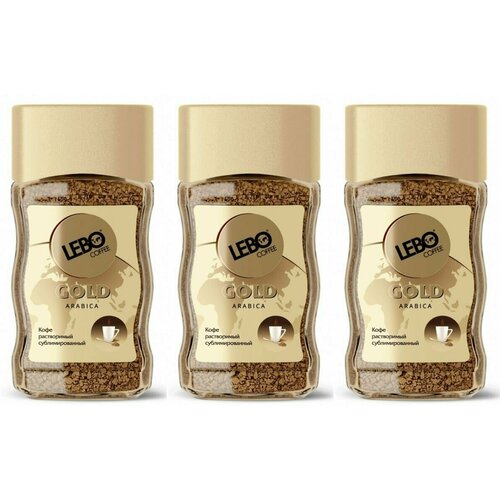 Lebo Кофе растворимый Gold, 100 г, 3 шт