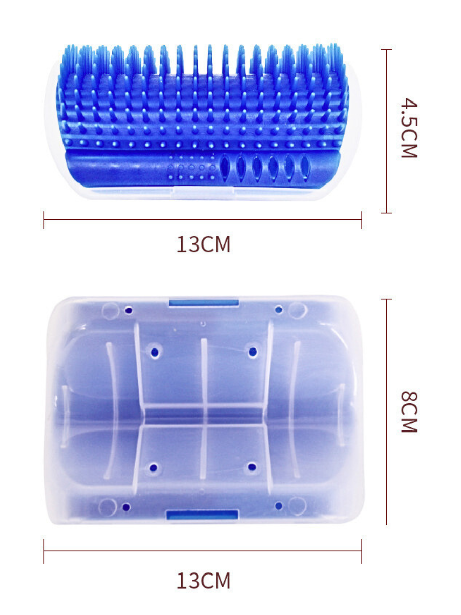 Расческа для кошек с кошачьей мятой чесалка угловая - фотография № 7