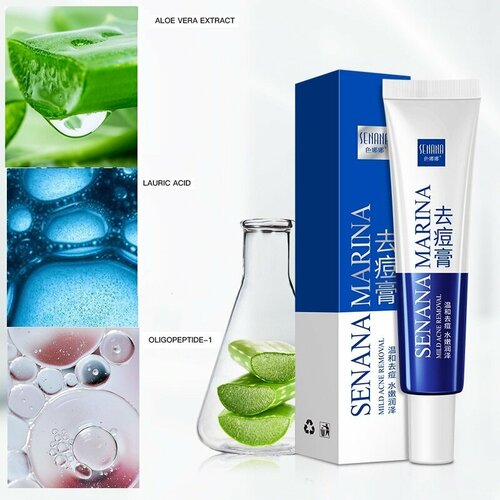 Крем-концентрат Точечный SENANA анти-акне с алоэ вера