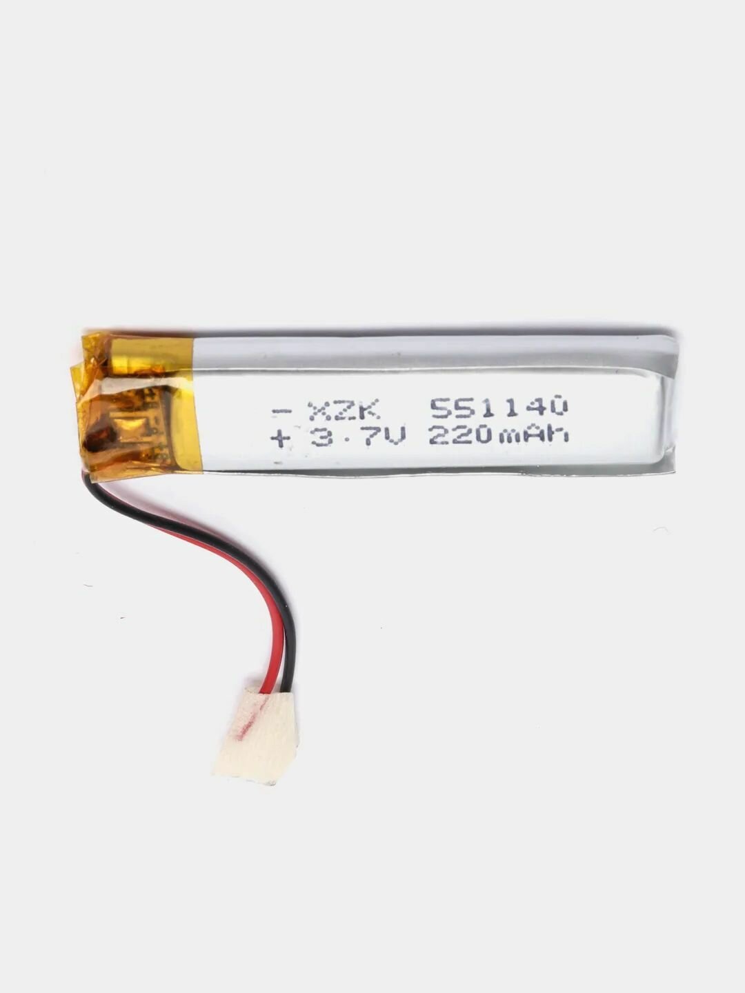 Аккумулятор Li-Pol 2pin 3.7V/220mAh, 551140 (батарея) 55х11х40 мм (Ф)