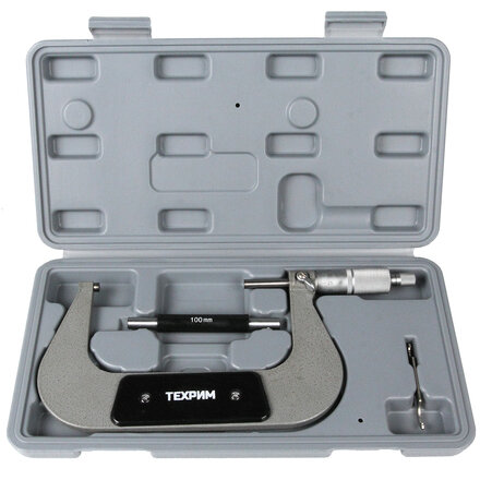 ТЕХРИМ T050009 Микрометр МК-125, 125 мм - 0.01 КЛ.1, ГОСТ 6507-90 - фото №2