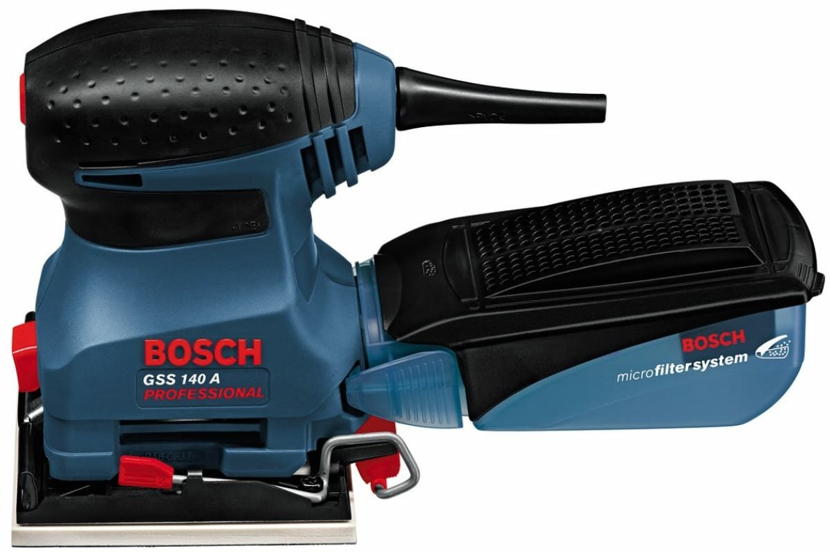 Вибрационная шлифмашина "Bosch" GSS 140 A 180 Вт, 12000 об/мин, 113*105 мм