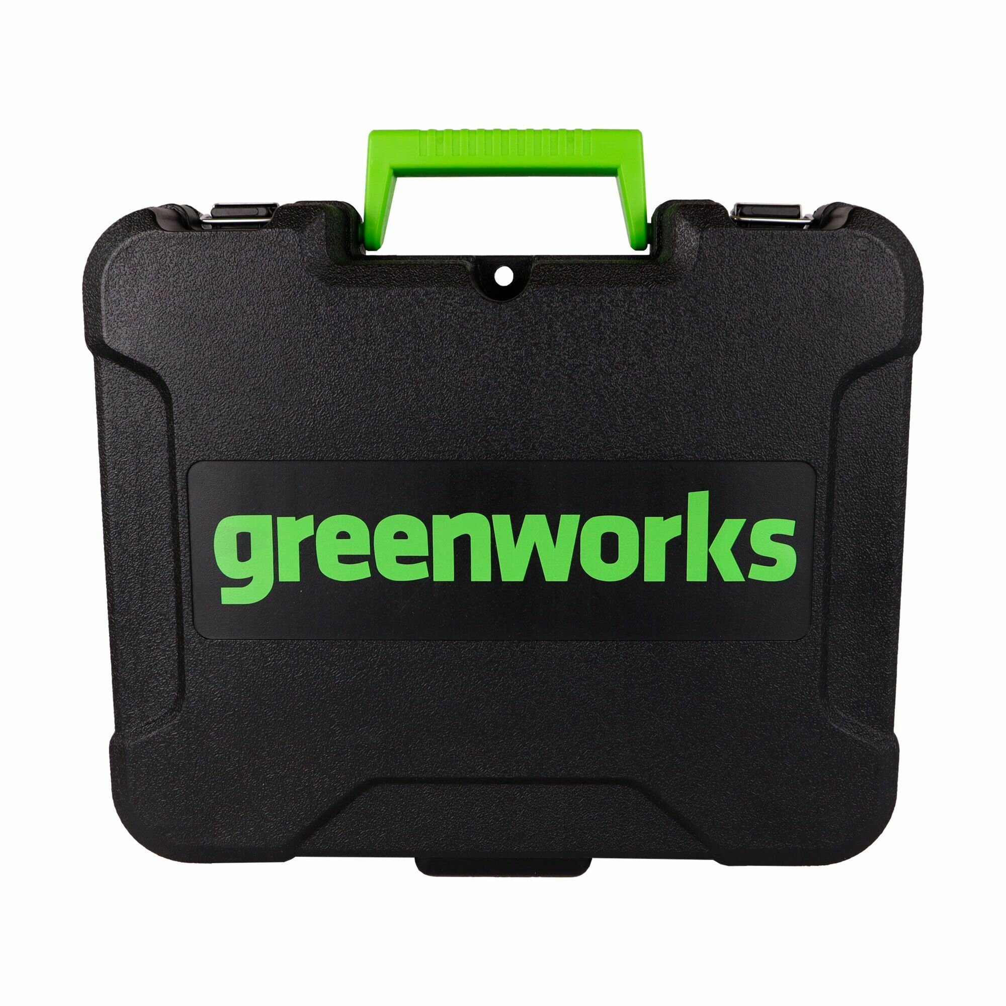 Кейс / ящик для шуруповерта Greenworks с отделением для аккумулятора до 4 Ач пластиковый