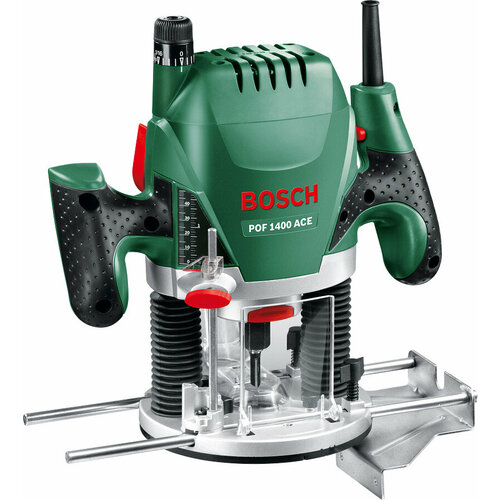 Вертикальный фрезер BOSCH POF 1400 ACE 060326C820, 1400 Вт зеленый фрезер bosch pof 1200 ae