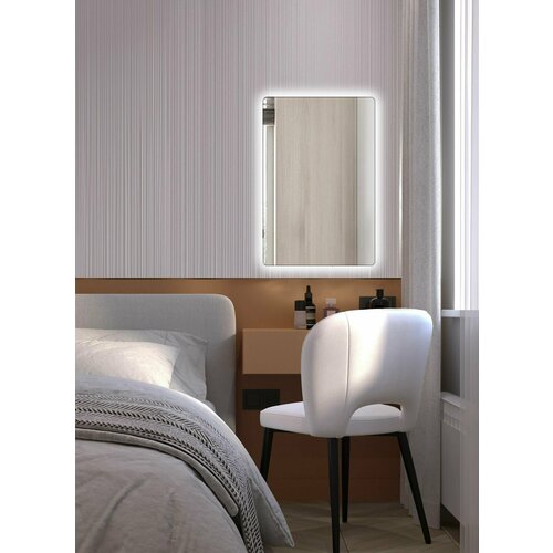 Зеркало для ванной Prisma 90*70 прямоугольное вертикальное 