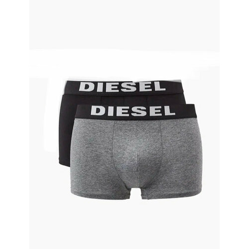 Трусы DIESEL, 2 шт., размер XXL, серый, черный