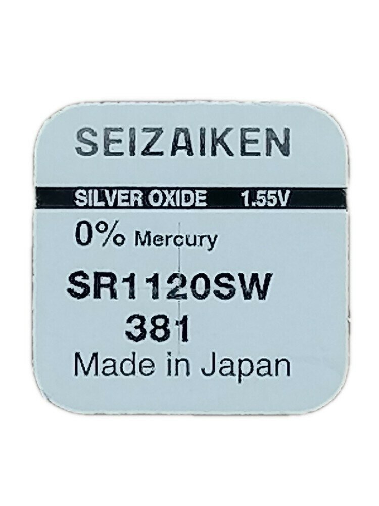 Батарейка SEIZAIKEN 381 (SR1120SW) Silver Oxide 1.55V (1 шт)