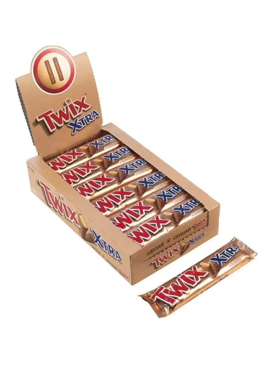 Шоколадный батончик Twix Xtra, Твикс Экстра (набор 24 шт по 82гр)