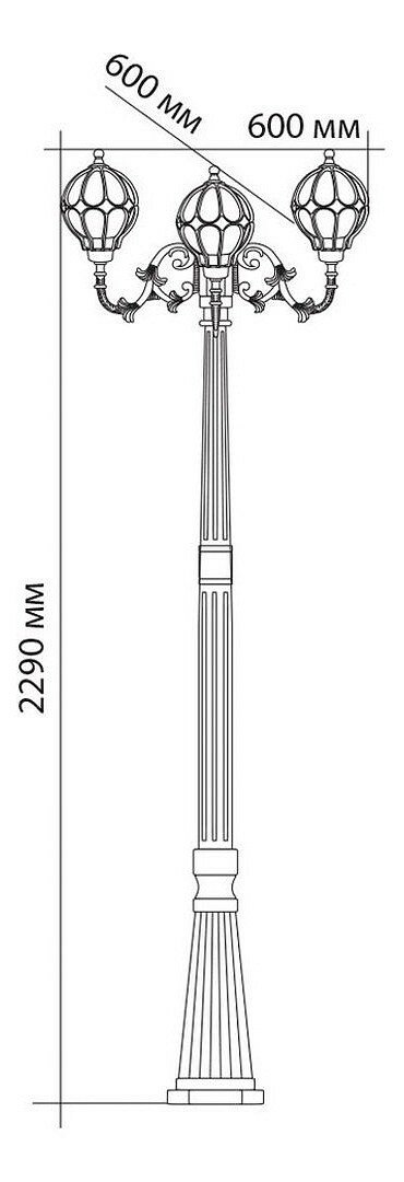 Садово-парковый светильник-столб FERON - фото №3