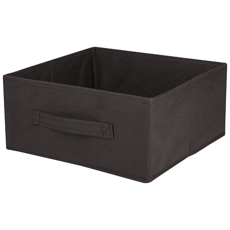 фото Короб раскладной с ручкой 31*31*15 см черный