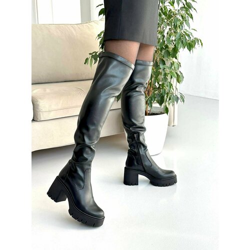 фото Сапоги evromoda 602-8804-m3-d, полнота 6, размер 39, черный