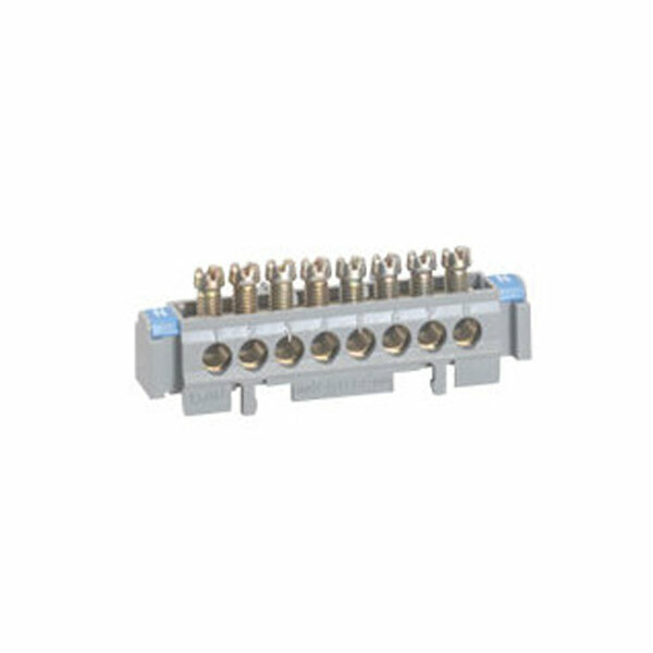 004824 Клеммная колодка на изол. основании 1x6-25мм2,12x1.5-16мм2 (L=113мм) Упаковка (10 шт.) Legrand - фото №2