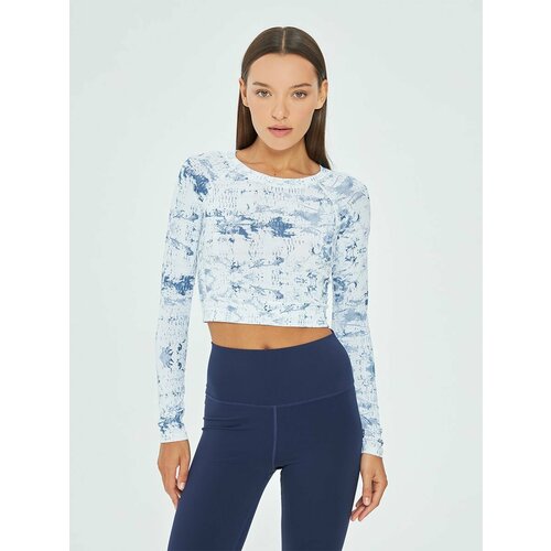 фото Лонгслив velocity, размер s, белый, синий