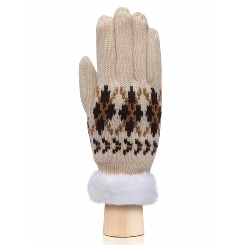 фото Перчатки modo gru, размер onesize, коричневый, бежевый