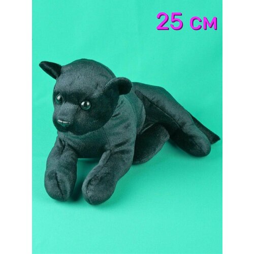 Мягкая игрушка Черная Пантера реалистичный 25 см.