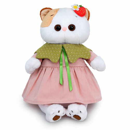 Мягкая игрушка кошечка Ли-Ли в платье Ягодка 24 см