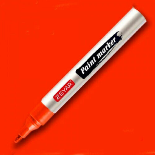 Маркер Zeyar Paint marker масляный Оранжевый (Orange) 2,5 мм