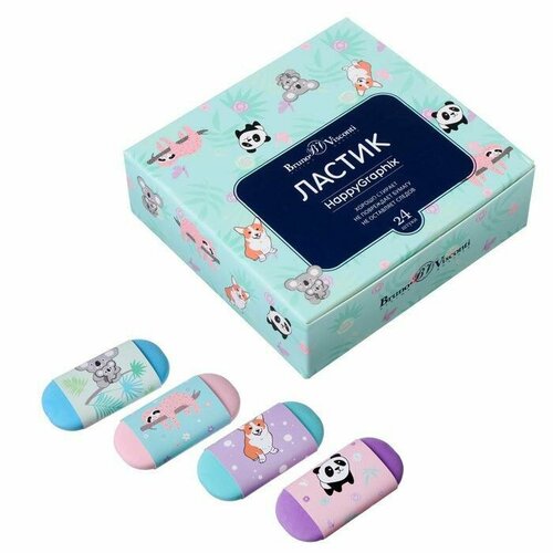 Ластик HappyGraphix Kids овальный мягкий 433₽