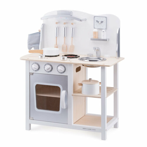 Детская кухня New Classic Toys 11053 бело-серая