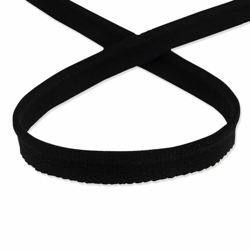 Резинка окантовочная, цвет черный, 25 м