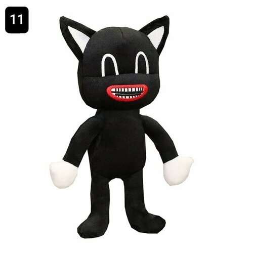 Мягкая игрушка кукла Сиреноголовый Sirenhead, аниме фигурки животных, страшный черный мультяшный Кот