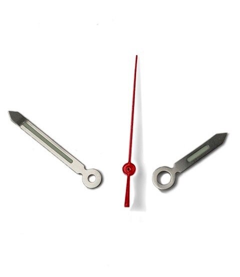 фото Комплект стрелок часов, серебряный