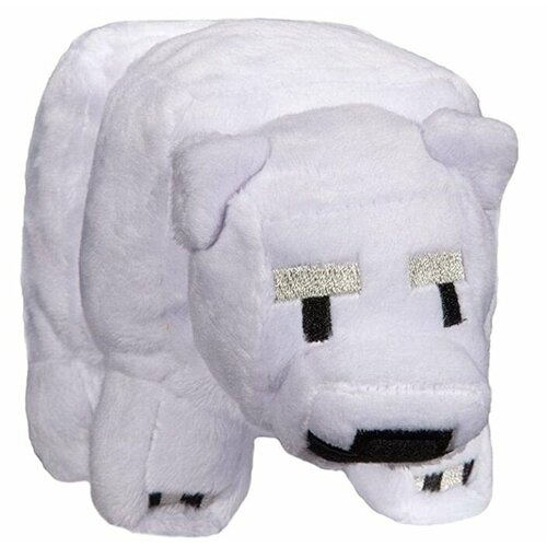 Мягкая игрушка Белый медведь Майнкрафт 18 см