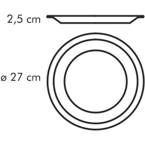 Tescoma Тарелка мелкая Gustito 27 см белый 27 см - фотография № 5