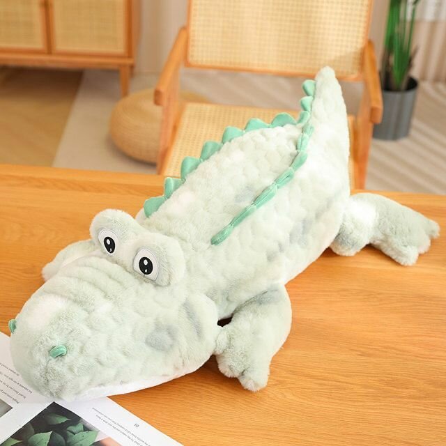 Мягкая игрушка крокодил с крыльями, 60 см, подушка обнимашка, антистресс, подростка, беременных