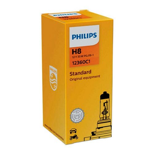 Лампа автомобильная галогенная Philips Standard 12360C1 H8 35W PGJ19-1 1 шт.