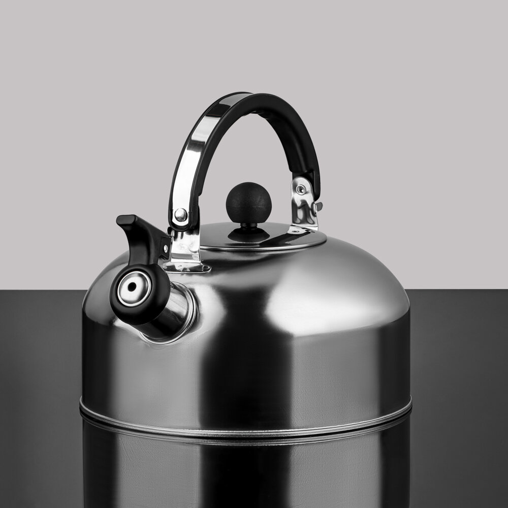 фото Чайник стальной 1,5л со свитком, индукция