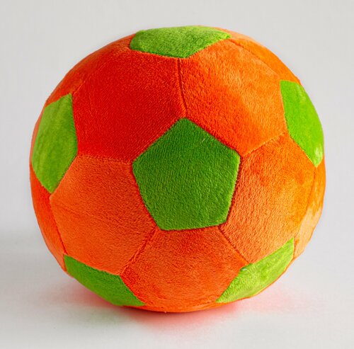 Мягкая игрушка Magic Bear Toys Мяч мягкий цвет оранжевый/зеленый 23 см