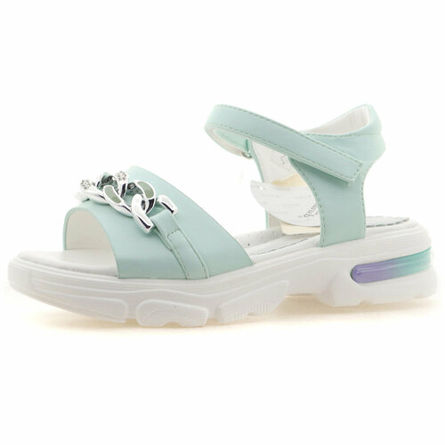 Сандалии Кумир, анатомическая стелька, размер 35, зеленый