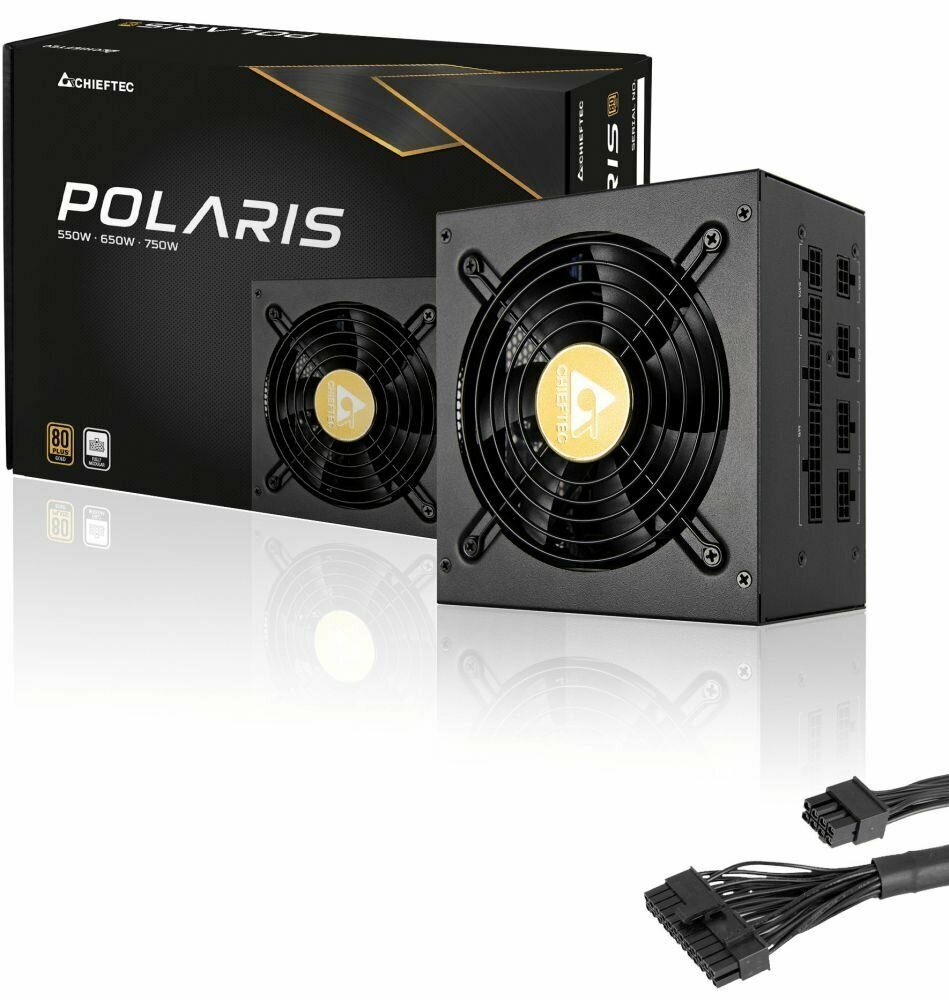 Блок питания ATX Chieftec PPS-750FC 750W, 80 PLUS GOLD, Active PFC, 120mm fan, Full Cable Management Retail - фото №16