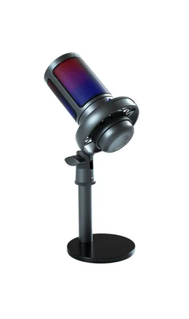 Конденсаторный RGB USB-микрофон . Игровой микрофон для стриминга, подкастов, записи, для Twitch — фото 1