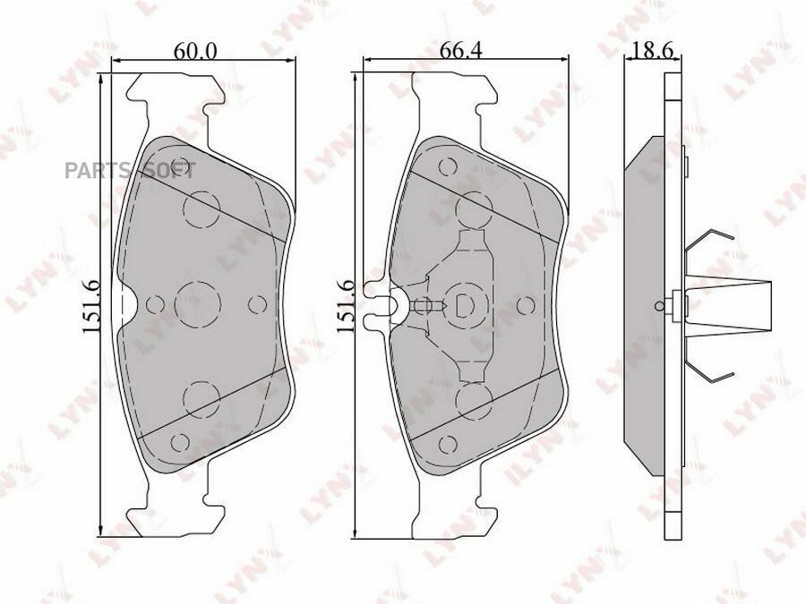 BD5302 LYNXAUTO BD-5302 Колодки тормозные LYNXauto