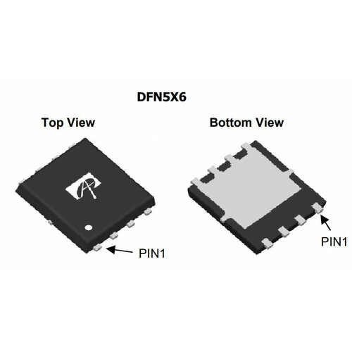 Микросхема AON6764 N-Channel MOSFET 30V 85A DFN5x6 микросхема aon6752 n channel mosfet 30v 85a dfn5x6