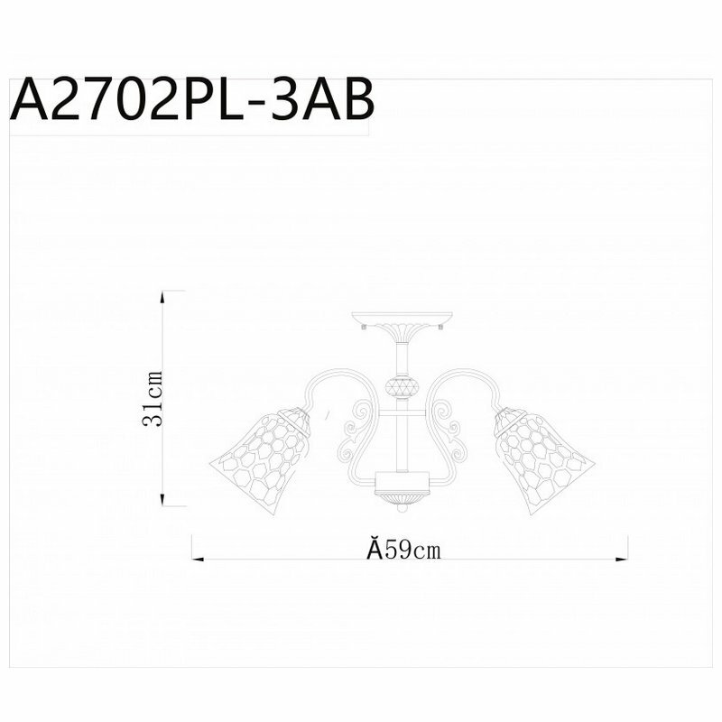 Люстра Arte Lamp NICOLE A2702PL-8AB - фото №13