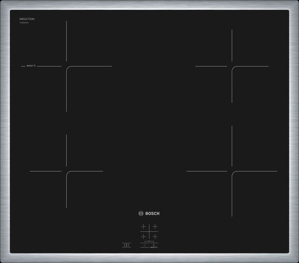 Индукционная варочная панель Bosch Serie 2 60 cm PUG64KAA5E, черный