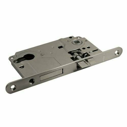 Бесшумный замок с ригелем под цилиндр Pallini (Паллини) PL 410 C CP Цвет - Хром