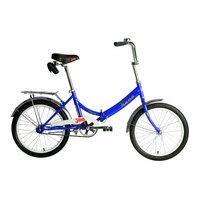 Велосипед FORWARD KAMA 20 (20" 1 ск. рост. 14") 2023, синий/серебристый, RB3K013E9XBUXSR