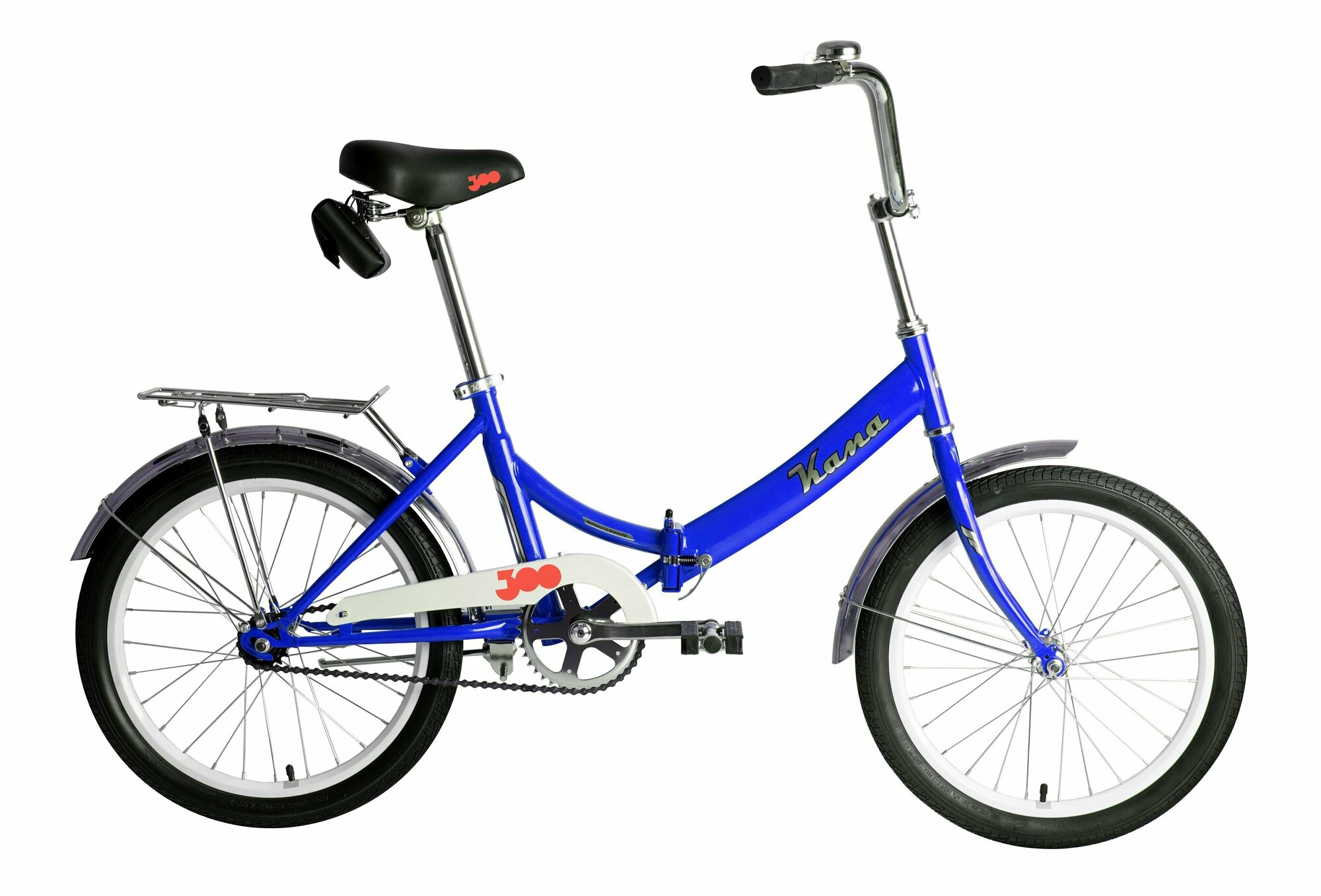 Велосипед FORWARD KAMA 20 (20" 1 ск. рост. 14") 2023, синий/серебристый, RB3K013E9XBUXSR