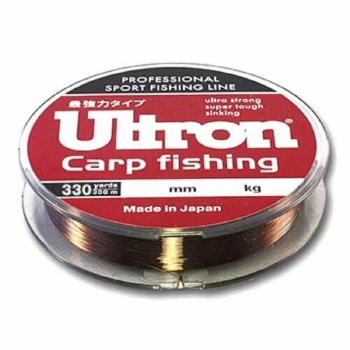 фото Леска ultron carp fishing 0.40мм 16,0кг 300м коричневая momoi